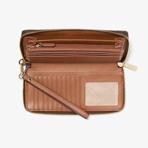 Michael kors Jet Set Travel Large Logo Continental Wristlet Multi Card Organizer - Picture 2 of 2